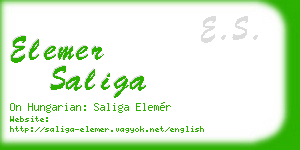 elemer saliga business card